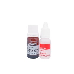 Fluorniz - Verniz Fluoretado kit c/1 frs 10 ml Fluorniz e 1 frs c/10 ml Solvente