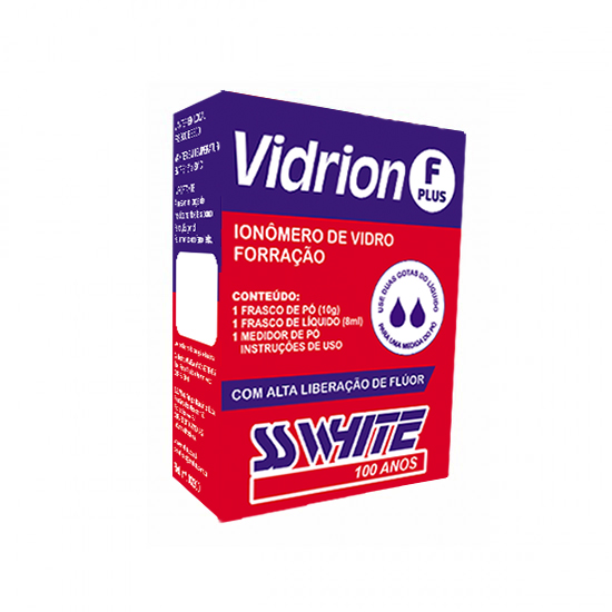 Vidrion F Plus - Ionômero De Vidro Para Forração. Anvisa Nº 80149719037
