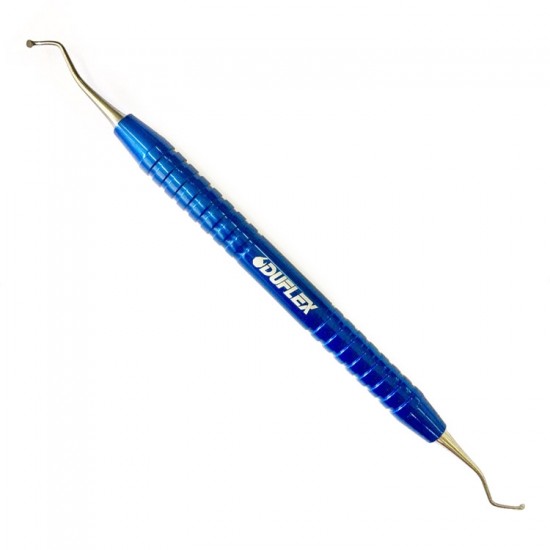 ESCAVADOR SSWHITE #11 1/2 ANODIZADO AZUL COM CABO DE ALUMÍNIO. ANVISA Nº 80149710216 ESCAVADOR SSWHITE #11 1/2 ANODIZADO AZUL COM CABO DE ALUMÍNIO. ANVISA Nº 80149710216